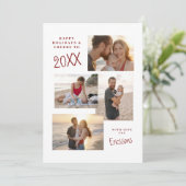 モダン マルチフォト コラージュ カード (スタンド正面)