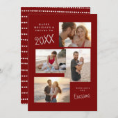 モダン マルチフォト コラージュ カード (正面/裏面)