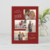 モダン マルチフォト コラージュ カード (スタンド正面)