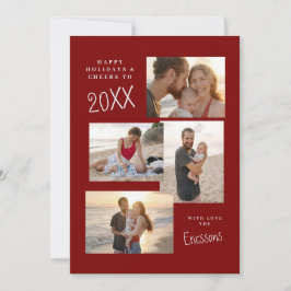 モダン マルチフォト コラージュ カード