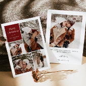 モダン マルチ フォト クリスマス カード | ホリデー カード