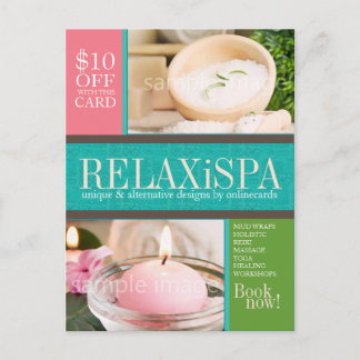 モダン マルチ フォト テンプレート ビジネス ポストカード