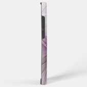 モダン・マーブグレー フラクタルアートの花 SAMSUNG GALAXYケース (右側面)