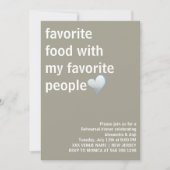 モダン&ミニマエレガントリストリハーサルディナー 招待状 (正面)