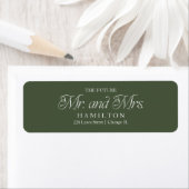 モダン・ミニマリストな未来の夫婦 ラベル (インサイチュ)