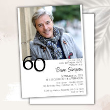 モダン・ミニマリストな60歳の誕生日フォト