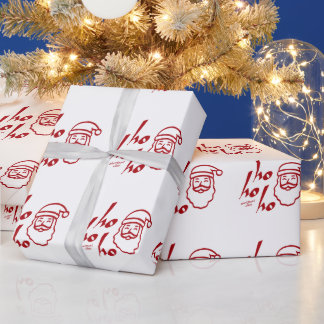 モダン・ミニマリストのハッピー・クリスマス ラッピングペーパー