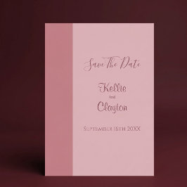 モダン・ミニマリストの結婚式延期案内状 - ブラッシュバー 招待状
