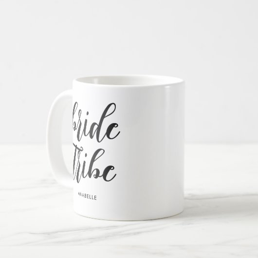 モダン ミニマリストの花嫁部隊 ブライズゲットパーティー コーヒーマグカップ (正面左)