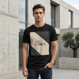 モダン・ミニマリストの「知的好奇心を失わない」タイポグラフィーデザイン トライブレンドTシャツ