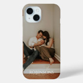 モダン・ミニマリストフル写真家族の名前 Case-Mate iPhoneケース (裏面)
