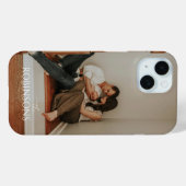 モダン・ミニマリストフル写真家族の名前 Case-Mate iPhoneケース (裏面 (横))
