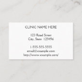 モダン&ミニマリスト神経科医名刺 名刺 (裏面)