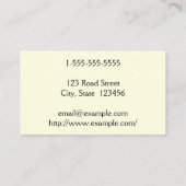 モダン&ミニマリスト神経科医名刺 名刺 (裏面)