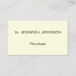 モダン&ミニマリスト神経科医名刺 名刺