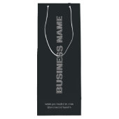 モダン ミニマリスト紙ワインバッグ（会社名印刷） ワインギフトバッグ (裏面)