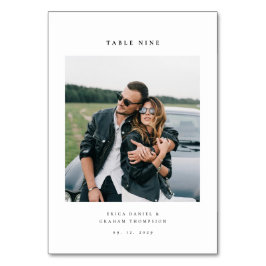 モダン・ミニマリスト結婚式テーブルナンバー(写真付き) テーブルナンバー