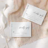 モダン&ミニマリスト結婚式RSVPエンクロージャカード 招待状