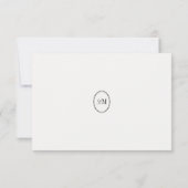 モダン・ミニマリスト結婚式RSVP QRコード 出欠カード (裏面)