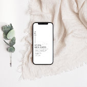 モダン&ミニマリスト黒 |白結婚色 招待状