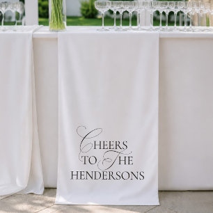 モダン・ミニマリスト・ウェディングバナー Cheers To The Wedding 横断幕