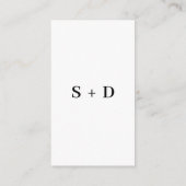 モダン ミニマリスト ウェディング キャプチャー ザ ラブ QR コード エンクロージャーカード (裏面)