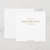 モダン ミニマリスト ウェディング セーブ ザ デート セーブザデート (正面/裏面)