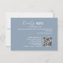 モダン ミニマリスト ウェディング RSVP カード