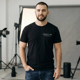 モダン ミニマリスト エレガント 白黒 写真家 Tシャツ