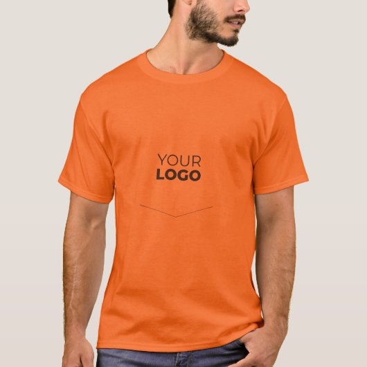 モダン ミニマリスト オリジナル ビジネス 企業 ロゴ Tシャツ (正面)