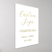 モダン ミニマリスト オーダーメイド ウェディング テーブル サイン (レイダウン)