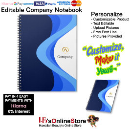 モダン ミニマリスト カンパニー ブルー ホワイト ノートブック