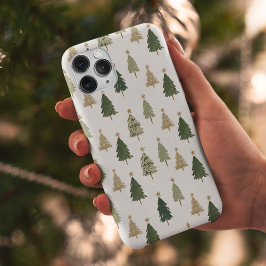 モダン ミニマリスト クリスマスツリー iPhone 15ケース