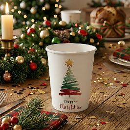 モダン ミニマリスト クリスマスパーティー カップ 紙コップ