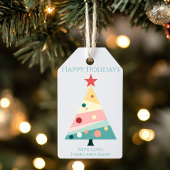 モダン ミニマリスト クリスマス ツリー ギフト タグ