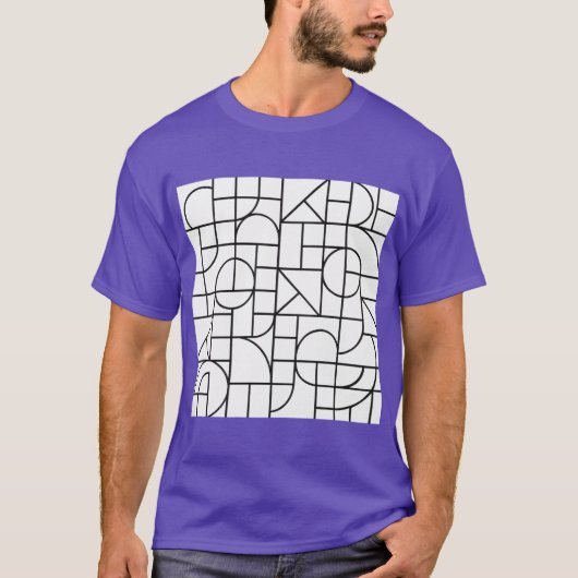 モダン ミニマリスト シェイプ Tシャツ (正面)