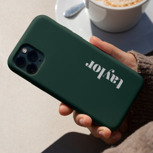 モダン ミニマリスト シンプル クール グリーン オリジナル iPhone 15 PROケース