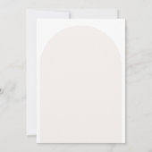 モダン ミニマリスト スクリプト ブライダル シャワー 招待状 (裏面)