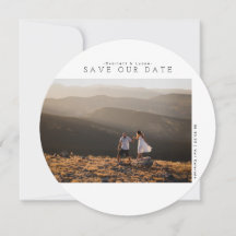 モダン ミニマリスト | セーブ・ザ・デート フォト カード