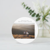 モダン ミニマリスト | セーブ・ザ・デート フォト カード (スタンド正面)