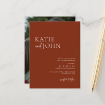 モダン ミニマリスト テラコッタ ボーホー ウェディング フォト