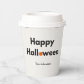 モダン・ミニマリスト・ハロウィン - オリジナルデザイン 紙コップ (裏面)
