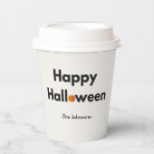 モダン・ミニマリスト・ハロウィン - オリジナルデザイン 紙コップ (正面)