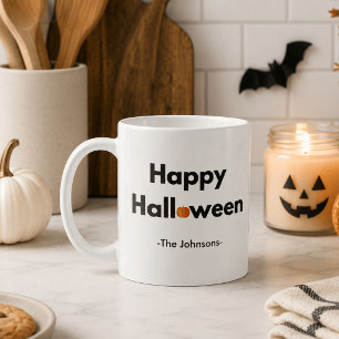 モダン・ミニマリスト・ハロウィン - オーダーメイド コーヒーマグカップ