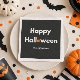 モダン・ミニマリスト・ハロウィン - オーダーメイド スタンダードカクテルナプキン