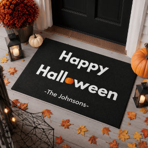 モダン・ミニマリスト・ハロウィン – オーダーメイド ドアマット
