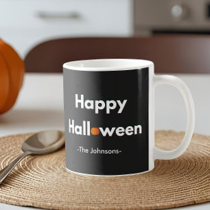 モダン・ミニマリスト・ハロウィン – パーソナライズド コーヒーマグカップ