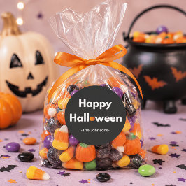 モダン ミニマリスト ハロウィン パーソナライズ ステッカー