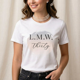 モダン ミニマリスト パール マイルストーン バースデー トライブレンドＴシャツ