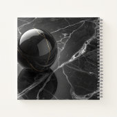 モダン ミニマリスト ピンクパープル 境界 テンプレート ノートブック (裏面)